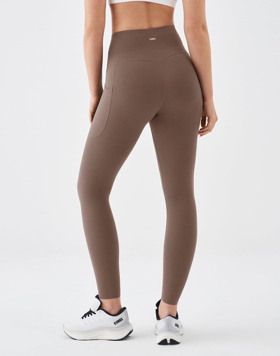 K-Swiss Workout Leggings for Women - High Waist Stretchy Soft Yoga Pants Gym Casual